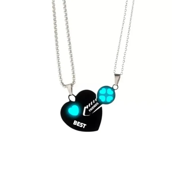 Luminous Heart Key Necklaces