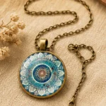 Mandala Necklace for Women, Boho Pendant Jewelry