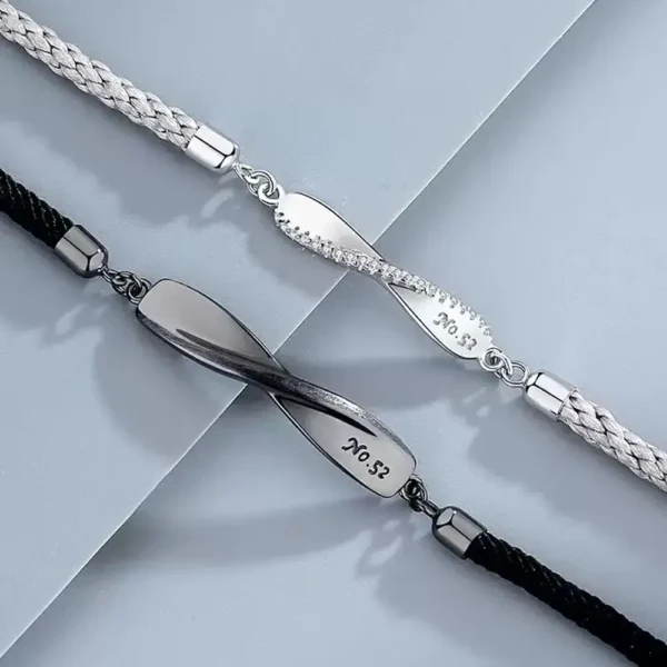 Infinity Bracelet 2Pcs Couple Bracelet Matching Gift Love Set