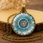 Mandala Necklace for Women, Boho Pendant Jewelry